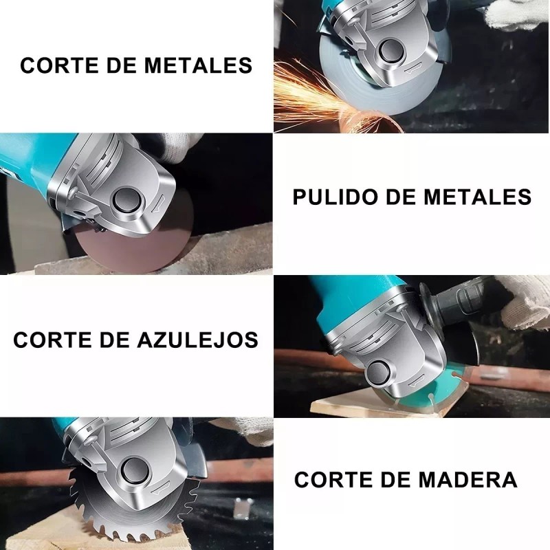 CODYTAV Amoladora Angular 2000w Eléctricas + Accesorios Para Corte