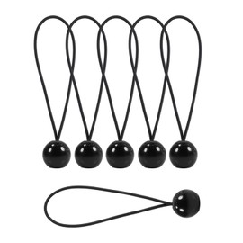 LOVE STORY 30 PCS Bungee Balls 9 Inch Black Ball Bungee Cords Heavy Duty Tie Down Cord for Shelter, Gazebo, Camping, Tent, Cargo, Holding Wire and Hoses, Patio Umbrellas, Awning