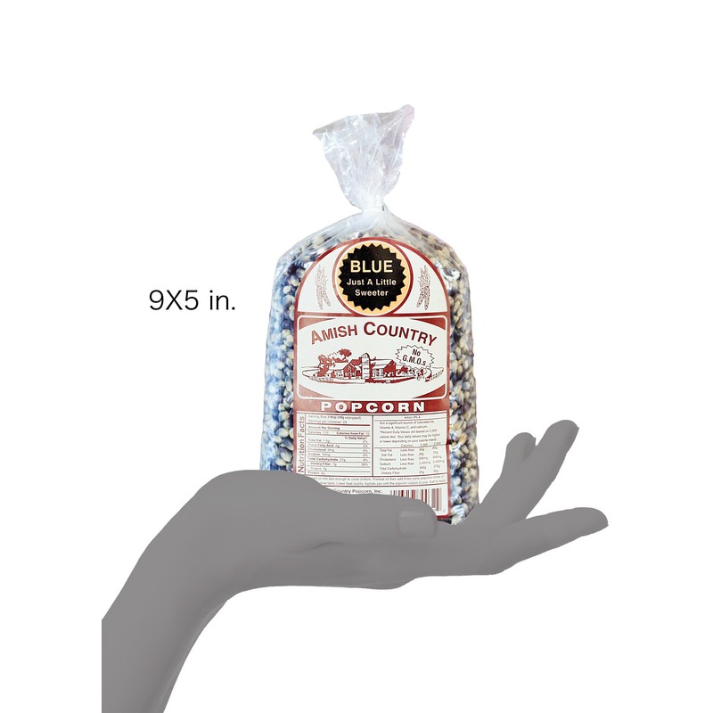 Amish Country Popcorn | 2 lbs Bag | Blue Popcorn