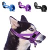 SlowTon Nylon Dog Muzzle, Adjustable Loop, Soft flannel Padding, Comfortable