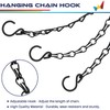 Windscreen4less 1 PC 4 ft Hanging Chain Hanging Hook Metal