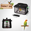Suertree Bird Carrier Airline Approved, Bird Travel Cage with Indestructible