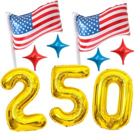 USA 250th Anniversary Party Decoration Balloons,4th of July Decoration Patriotic American Flag Balloons for Memorial day,America 250 Birthday Decor,250 Anniversary Ssa Merchandise.