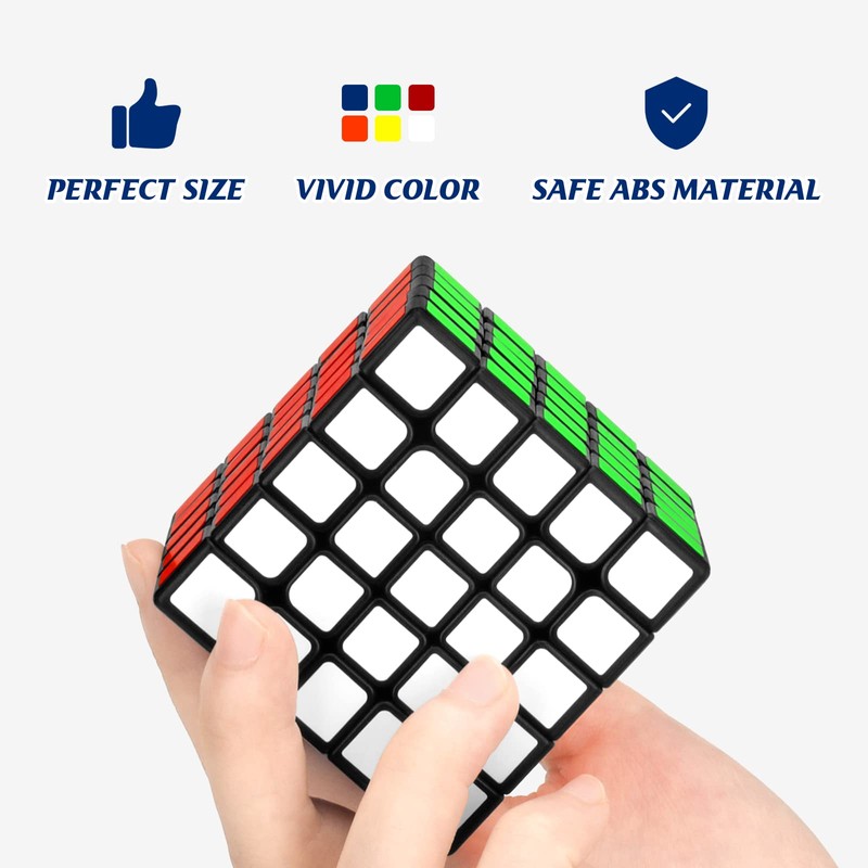 KOSTACHI 5x5 Speed Cube, Professional 5x5x5 Rubik's Cube, Black, 3D