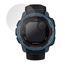 Miyabics OverLay Plus 2-Pack GARMIN Instinct Tide/Instinct Tactical/Instinct Anti-Reflective LCD Protective Film Anti-Fingerprint, Bubble Resistant, Made in Japan