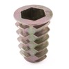 SD Products WIDZY1025-50 Type D Threaded Wood Insert Nuts, Zinc,