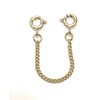 ANTOMUS® HEAVY DUTY 18K YELLOW GOLD VERMEIL STERLING SILVER CURB