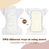 Mama Koala 4-Layer Natural and Microfiber Cloth Diaper Inserts, Adjustable