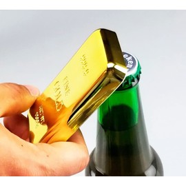 VIEAURA Bottle Opener, Gold Bar, Magnet, Stylish, Bottle Opener