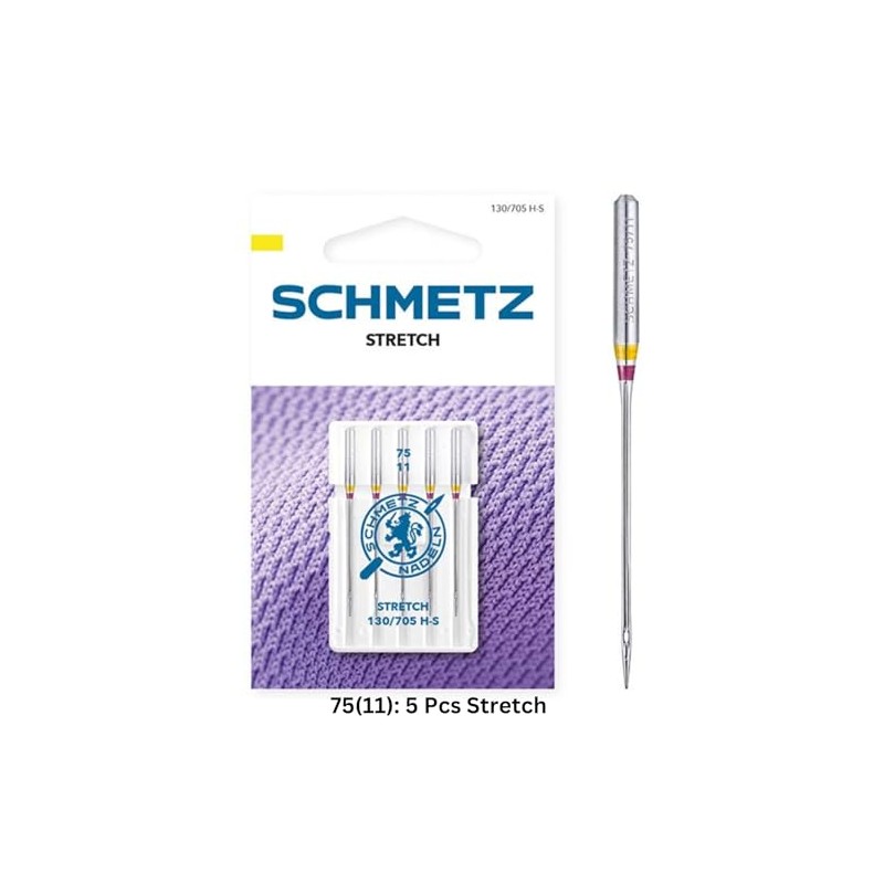 Schmetz Stretch Sewing Machine Needles, Size 75/11