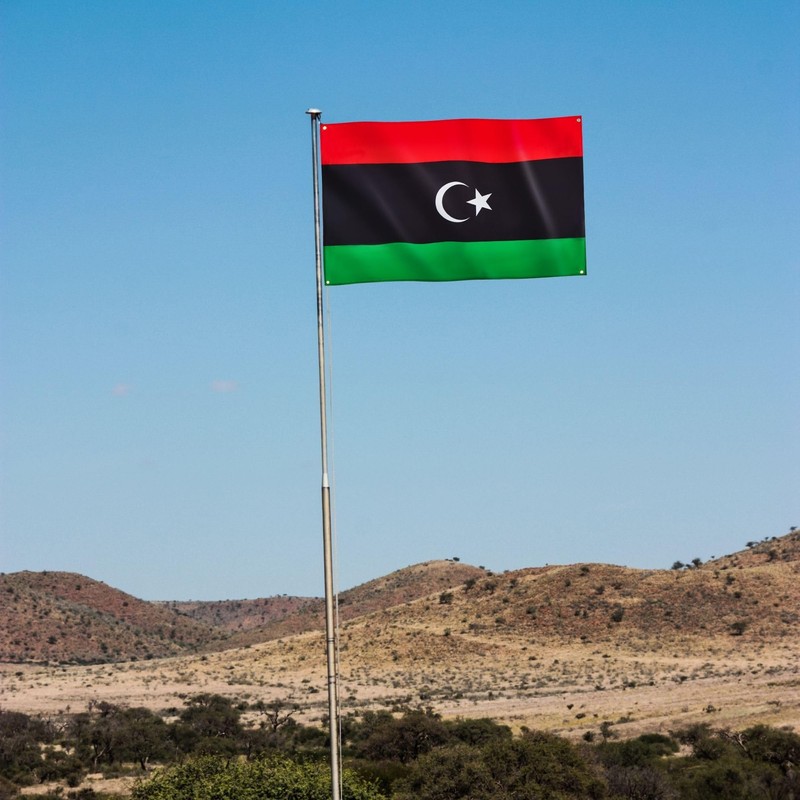 Runesol Libya Flag, 91 x 152 cm, 4 Eyelets, One