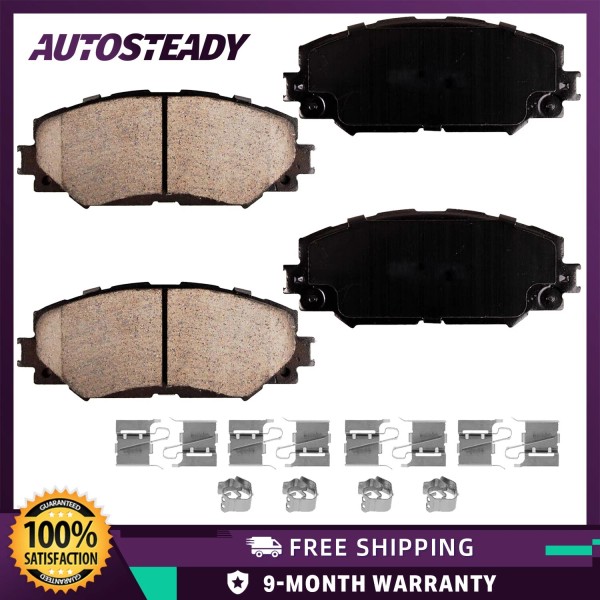 Autosteady Front Brake Pads for 2009 - 2014 Toyota Matrix