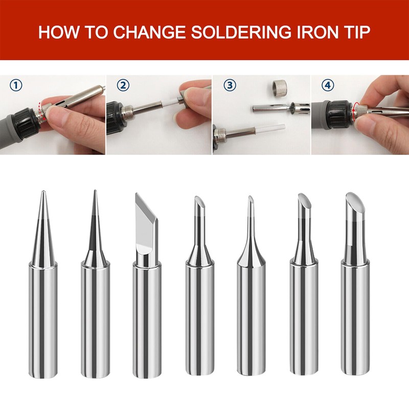 13Pcs Soldering Iron Tips, Soldering Tips 900m Welding Equipment Accessories