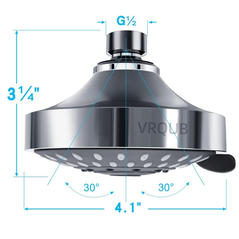 High Pressure Fixed Showerheads,5-Mode High Flow Fixed Showerheads,4inch Rain Shower