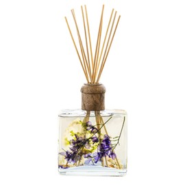 Rosy Rings Botanical Reed Diffuser 13oz - Lasts 6-12 Months Aromatherapy Notes of Cashmere Vanilla Jasmine Lily Sandalwood Apple Long Lasting Floral Luxurious Home Fragrance Decor Gifts (Vanilla Rain)