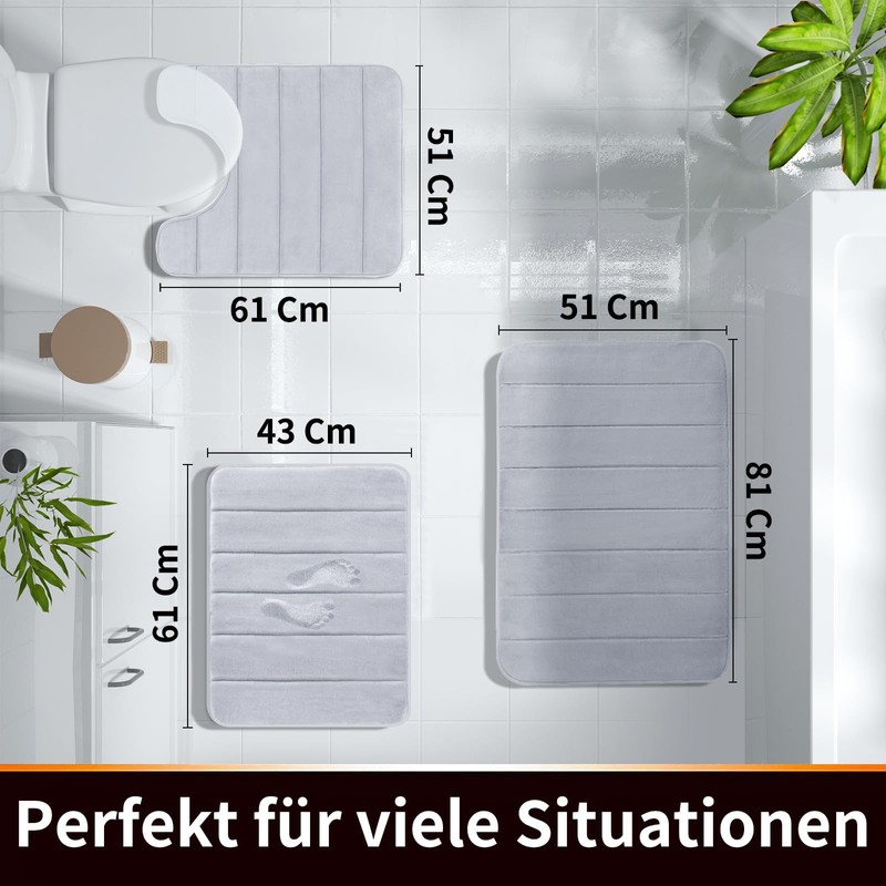 Yimobra Non Slip Bath Mat, 80 x 50 cm, Super