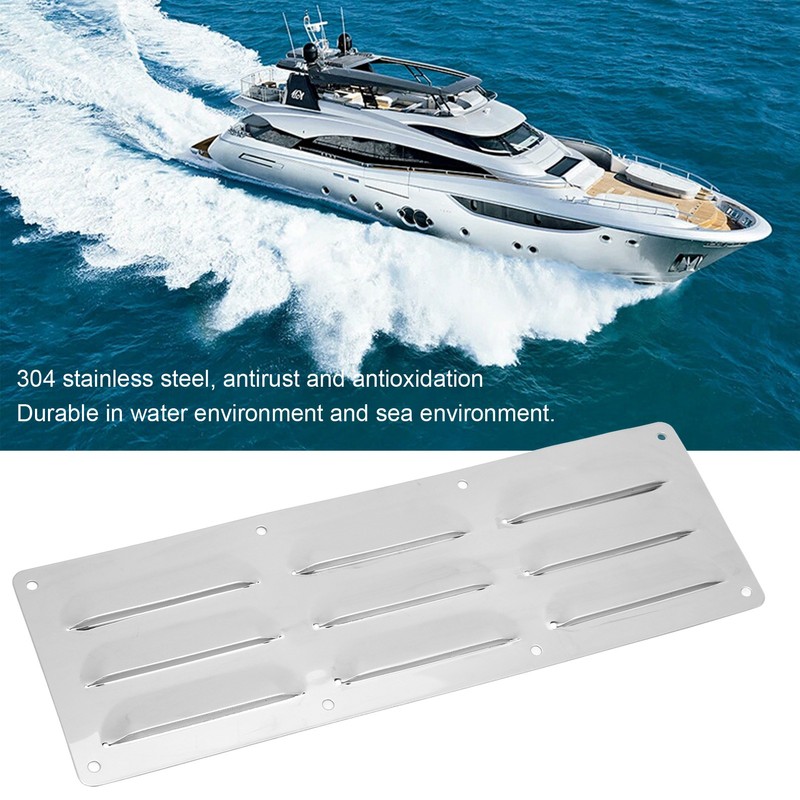 Air Vent Louver Grill Cover Stainless Steel Louver Ventilation Replacement