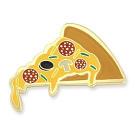PinMart Slice of Pizza Culinary Food Enamel Lapel Pin - 5 Pack