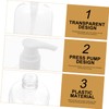 NOLITOY 5Pcs Pump Bottles Reusable Transparent Lotion Dispensers for Shampoo