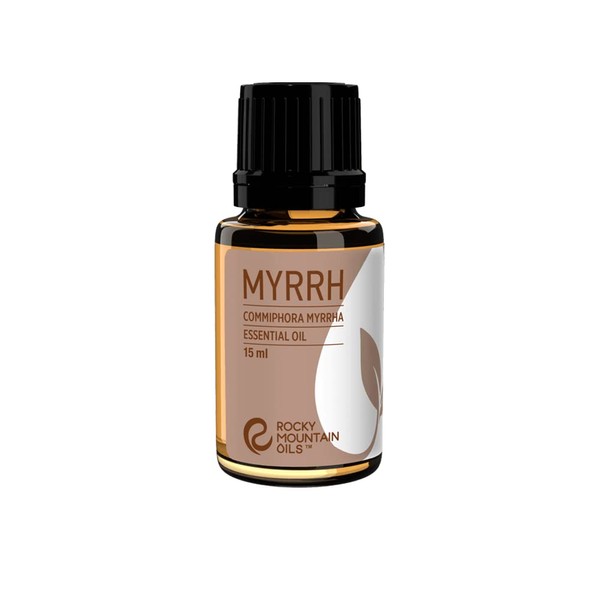 Rocky Mountain Oils Myrrh Essential Oil - 100% Therapeutic Grade Essential Oils for Diffuser, Topical, and Home - 15ml
