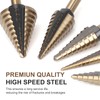 5 Pcs Step Drill Bit & 5 Pcs Countersink Drill