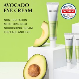 COSNORI YISHIQICOSNORI Avocado Eye Cream - Nourishing Eye and Face Cream - with Organic Avocado and Rice Bran Extract – Anti Wrinkle and Depuff – Irri