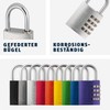 Padlock Combination Aluminum 40mm Black