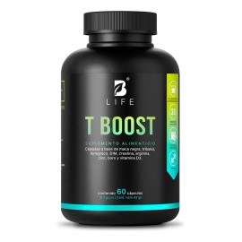 T Boost Precursor de Testosterona con Maca 60 Cpsulas  Apoyo a la Vitalidad, Energa y Rendimiento Masculino  B Life                                   