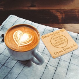 Shoppawhile Gifts for Mum Dad for Birthday Mum Dad Gift Funny Coasters Wooden Mum and Dad Mother's Day Father's Day Birthday Gift (Wood Colour - Grandpa, 1)