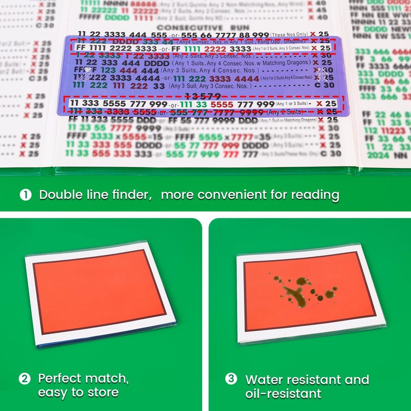 Mahjong Card Sleeve Positioning Set(Includes 4Pcs Mahjong Card Sleeve and