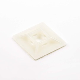 ZipTie.com 1-inch Natural Zip Tie Mounts, UL Listed, 100-Pack