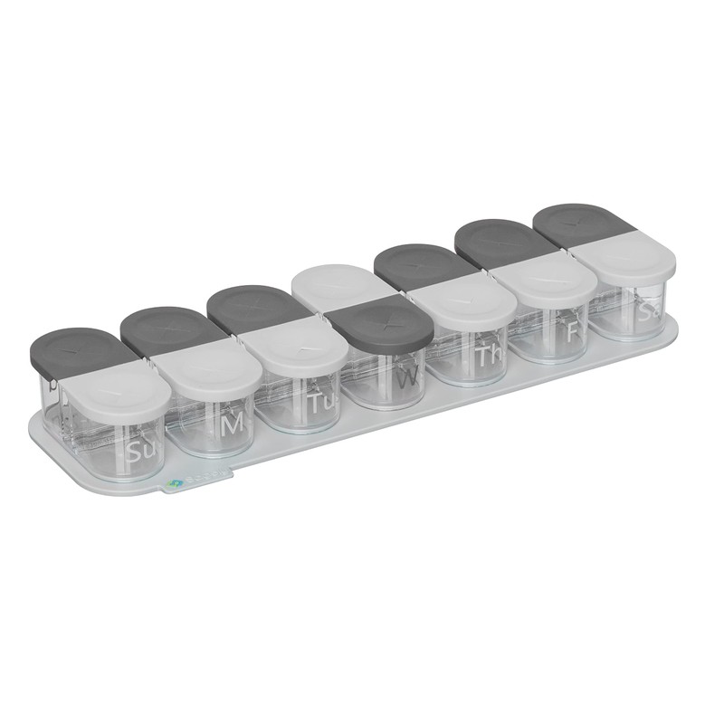 Sagely Smart XL Weekly Pill Sorter | Easy-to-Use Extra Large