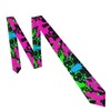 LXWGH Glow In Dark Splatter Neon Ties For Men Fashion