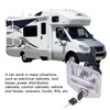Trailer Door Latch T Handle with 2‑Key Stainless Steel Chrome
