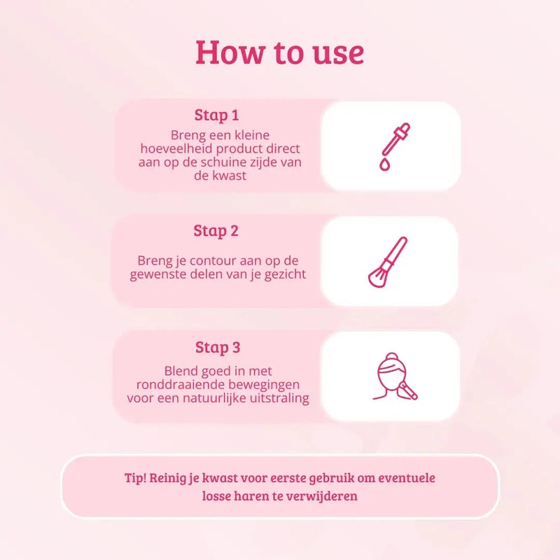 Boozyshop Pink &amp; Rose Gold Angle Shader Brush