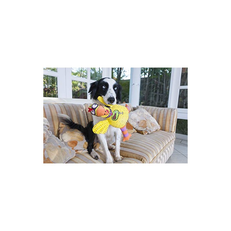 FAT CAT Dog Toys - Barnyard Bullies Plush Dog Toy