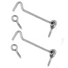 Wideskall 5" inch Heavy Duty Zinc Plated Wire Gate Hook