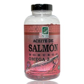 Aceite de Salmón Noruego Omega 3, 320 capsulas All Nature.