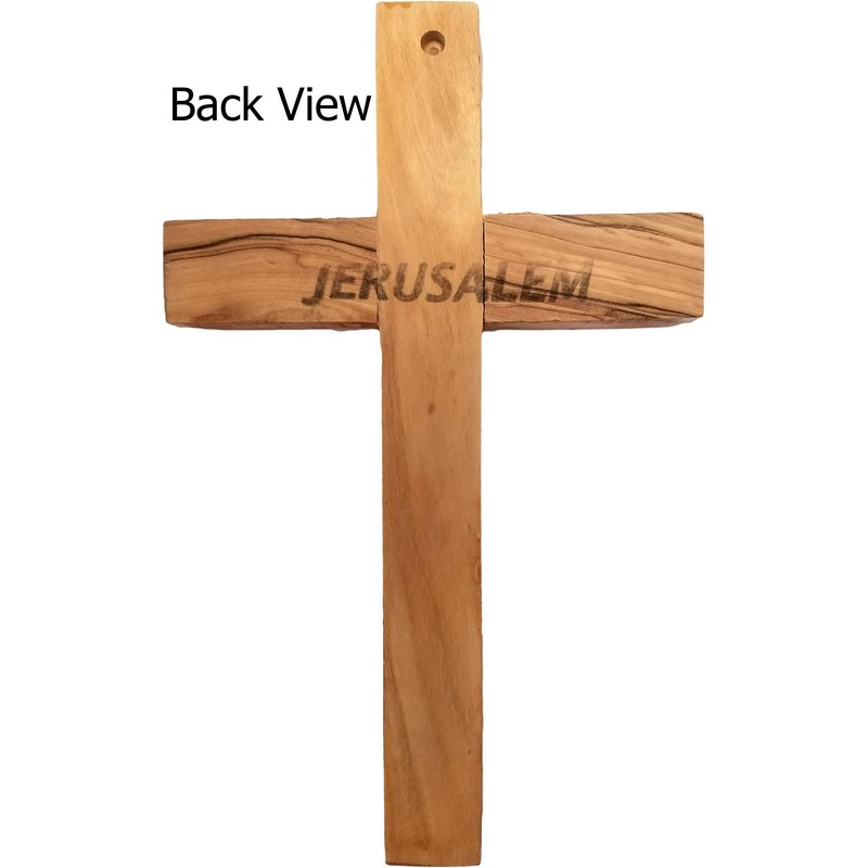 Logos Trading Post Holy Land, Jerusalem, Olive Wood Wall Cross