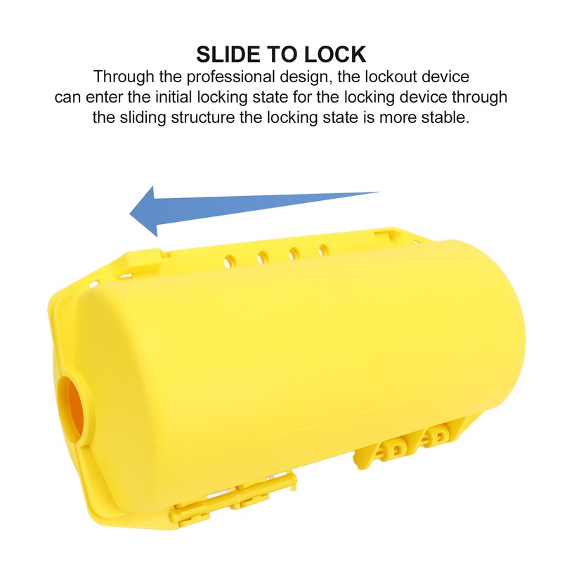 Lockout Tagout Plug Lock 4 Holes Energy Isolation Prevents Unauthorized