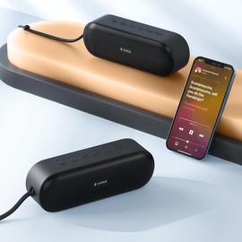 LENRUE A15 Portable Bluetooth Speaker IPX7 Waterproof 20W Stereo Sound 20H Playtime Built-in Mic Outdoor Bluetooth Speaker - SET: 2 PCS