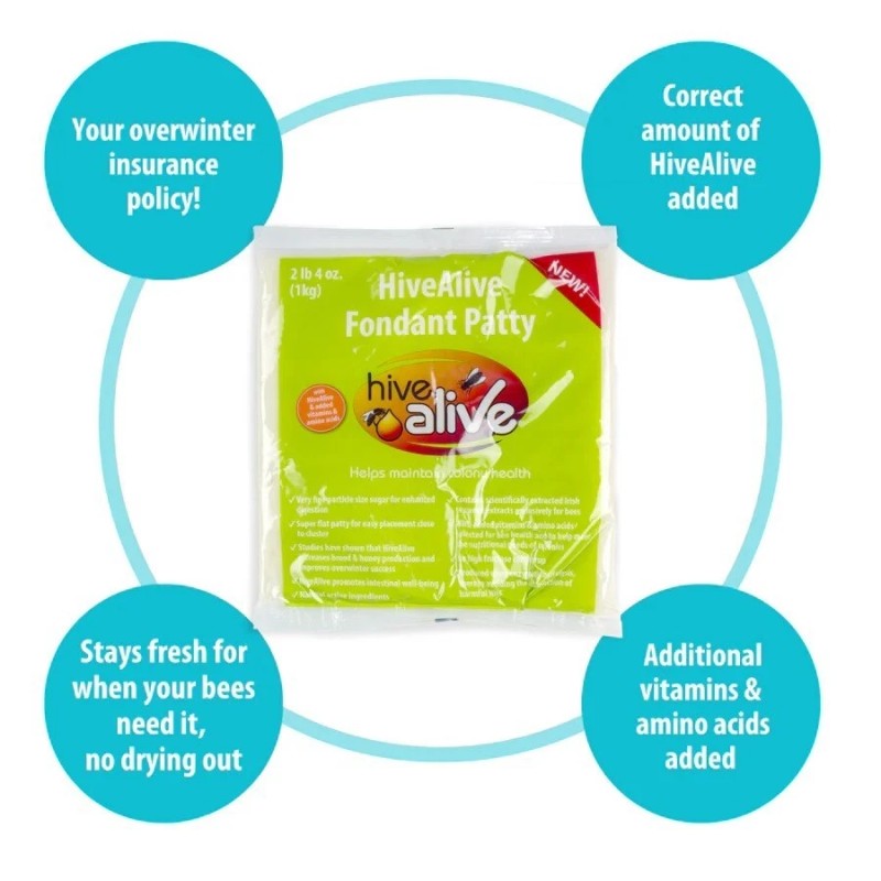 Hive Alive Fondant Bee Food Supplement - With Vitamins &
