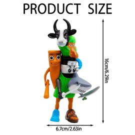 Italian Brainrot Figures, 16cm PVC Collectible Toy for Home and Office Decor, Unique Design for Collectors and Fans of Quirky Items, Travel Companion, Gift Idea