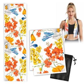 BUAEL Cooling Towel(40"x12") Breathable Chilly Towel,Ice Towel,Microfiber Towel,Sun Protection,Easy Clean - for Yoga,Sport,Running,Workout,Gym,Biking,Hiking,Camping,Fitness & More Activities