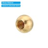 PATIKIL M6x1 Thread Cap Nuts Knob, 5 Pack Brass Ball