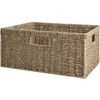 StorageWorks Extra Large Wicker Baskets for Organizing, Seagrass Storage Basket
