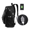 HIPOTUO Anime Luminous Backpack, 16' Laptop Backpack with USB Charging