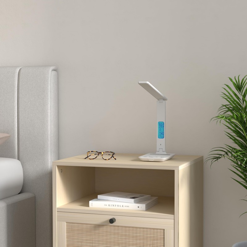 LAOPAO Desk Lamp with Wireless Charger: USB Charging Port, Table