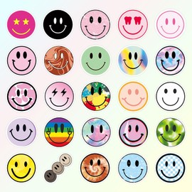 50PCS Smiley Stickers, Cute Water Bottle Stickers for Kids, for Teaching Rewards, Notebooks, Stationery, Luggage, Cartoon PVC Stickers