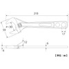 TOP HY-30-17 Eco Wide Adjustable Wrench, With 0.7 inches (17